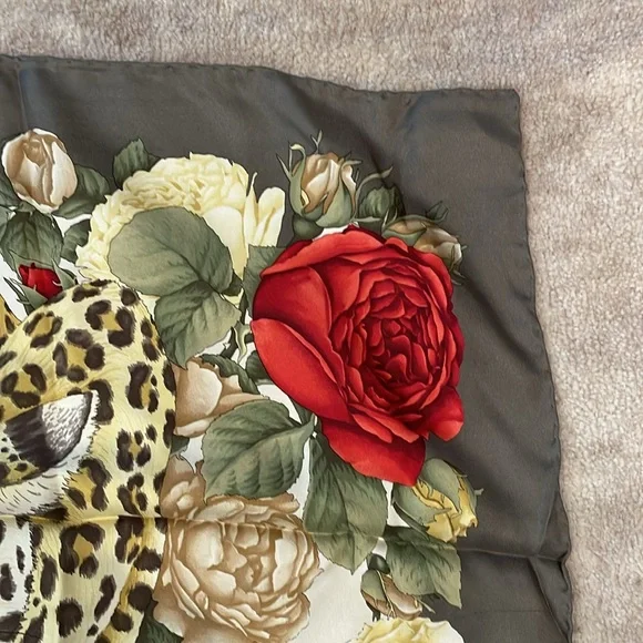 Salvatore Ferragamo silk scarf 33.75 inches X 33.75 inches - Picture 6 of 9